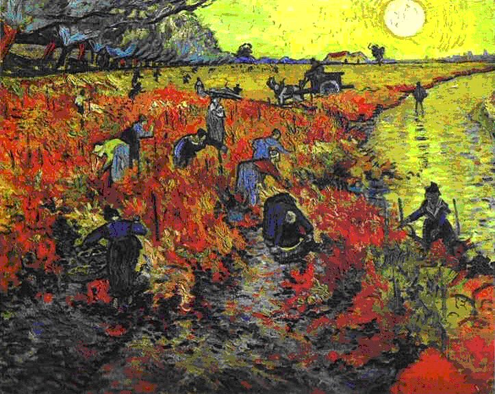 van gogh red vineyard